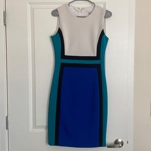 Calvin Klein color block dress